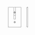 Leviton Decora 2 Gang Coverplate 80609-W